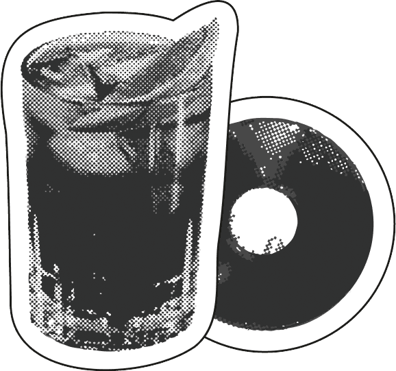 Drink disco illustration